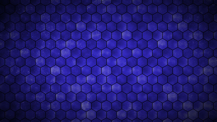 Blue Hexagon Grid