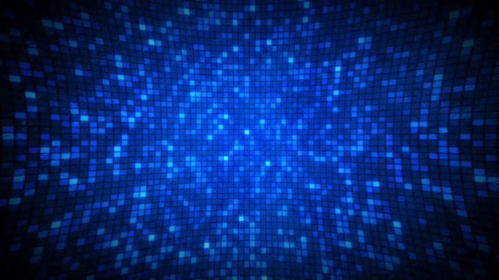 Blue Spinning Light Grid